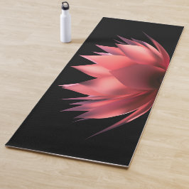 Elegant Lotus Black Yogamatte