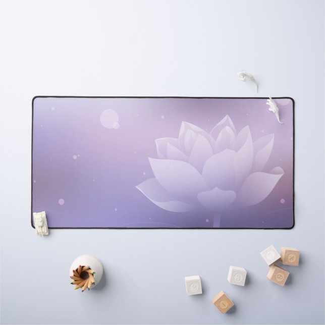 Elegant Lotus Bloom Desk Mat Schreibtischunterlage (Kindertisch)