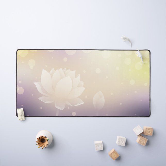 Elegant Lotus Bloom Desk Mat Schreibtischunterlage (Kindertisch)