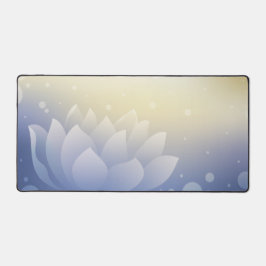 Elegant Lotus Bloom Desk Mat Schreibtischunterlage