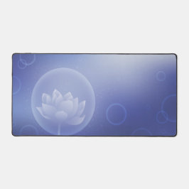 Elegant Lotus Bloom Desk Mat Schreibtischunterlage