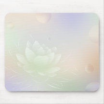 Elegant Lotus Blume Mouse Pad