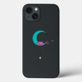 Elegant Lotus Moon Black iPhone / iPad Gehäuse Case-Mate iPhone Hülle