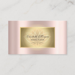 Elegant Lotus Professional, Goldrahmen, Roségold Visitenkarte