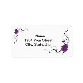 Elegant Lotus Tattoo like Address Labels Adressaufkleber