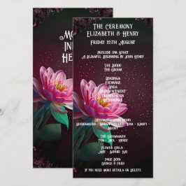 Elegant Lotus Wedding Einladung | floral kosmisch