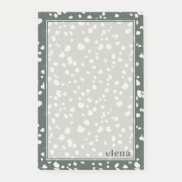 Elegant Lunaria Monogram Personalized Post-it Klebezettel
