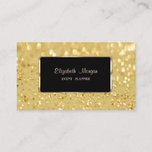 Elegant Luxury ,Glittery Bokeh Visitenkarte