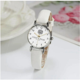 Elegant Luxury  monogram initials names Armbanduhr