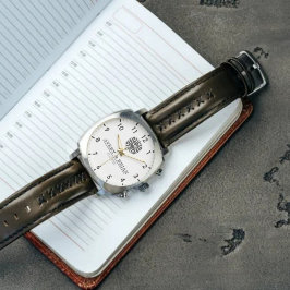 Elegant Luxury  monogram initials names Armbanduhr