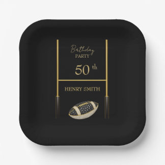 Elegant Luxury Party Plate for Men Pappteller