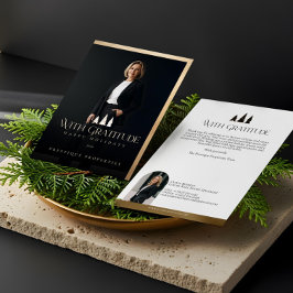 Elegant Luxury Real Estate Modern Gold Black Happy Feiertagskarte