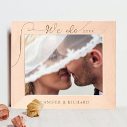 Elegant machen wir Hochzeitskalligraphie-Laser gra Geätzte Rahmen