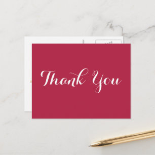 Elegant Magenta Imitate Gold Script Hochzeit Viele Postkarte