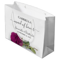 Elegant Magenta Plum Rose Trauzeugin Hochzeit