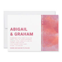 Elegant Magenta Wedding Einladung