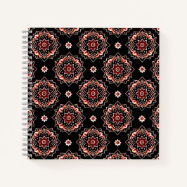 Elegant Mandala Boho Blumenmuster Notizbuch