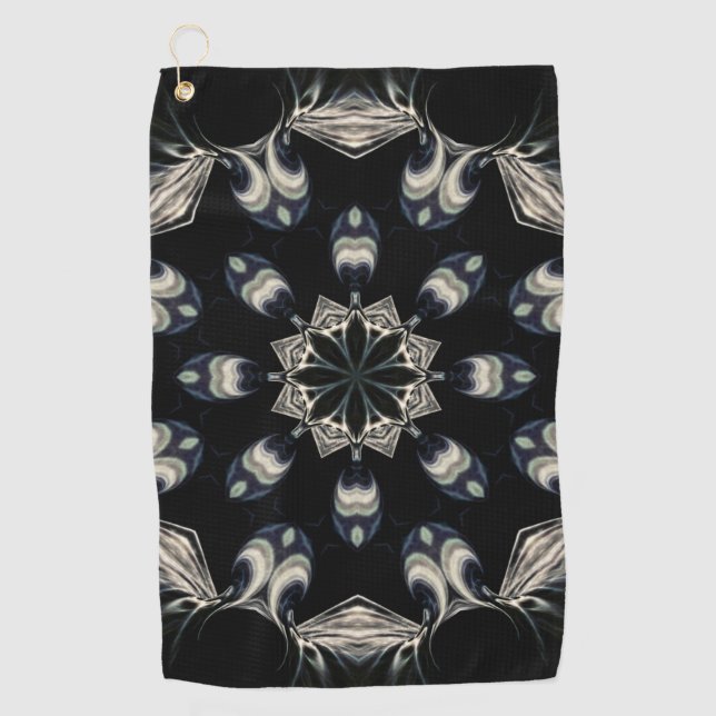 elegant Mandala Golfhandtuch (Vorderseite)