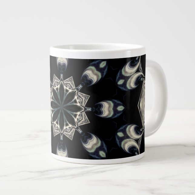 elegant Mandala Jumbo-Tasse (Vorderseite Rechts)