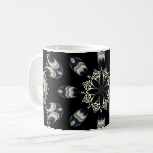 elegant Mandala Kaffeetasse (Vorderseite Links)