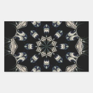 elegant Mandala Rechteckiger Aufkleber
