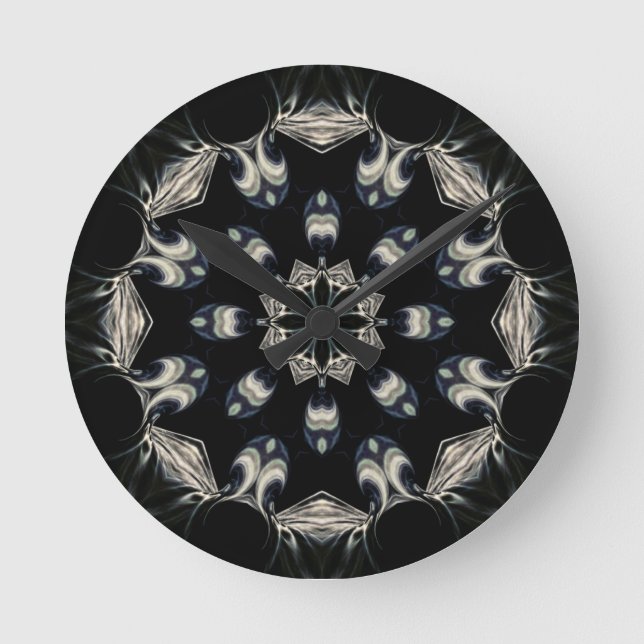 elegant Mandala Runde Wanduhr (Vorderseite)