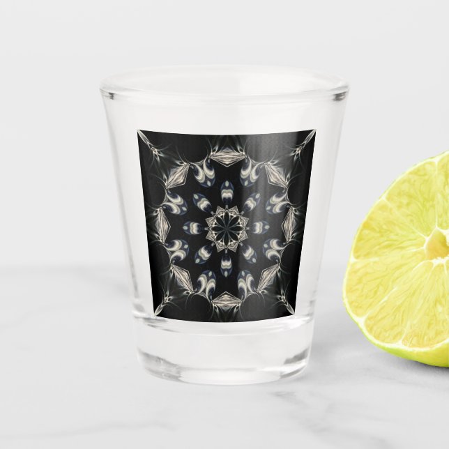 elegant Mandala Schnapsglas (Vorderseite)