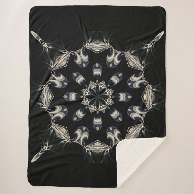 elegant Mandala Sherpadecke (Vorderseite)