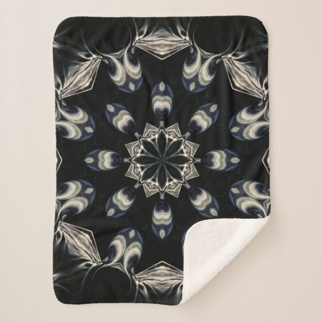 elegant Mandala Sherpadecke (Vorderseite)