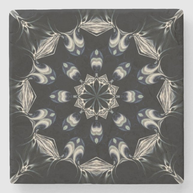 elegant Mandala Steinuntersetzer (Vorderseite)