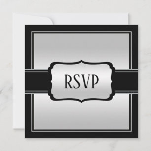 Elegant Man's Silver & Black Birthday UAWG