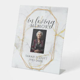 Elegant Marble In Loving Memory Template | Persona Sockelschild