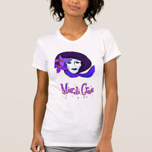 Elegant Mardi Gras Mask Women's T - Shirt