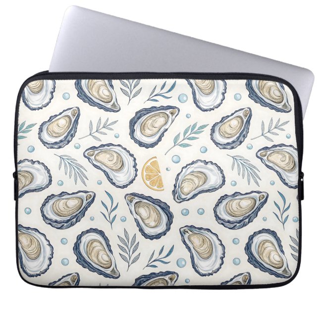 Elegant Marine Oysters Laptopschutzhülle (Vorderseite)