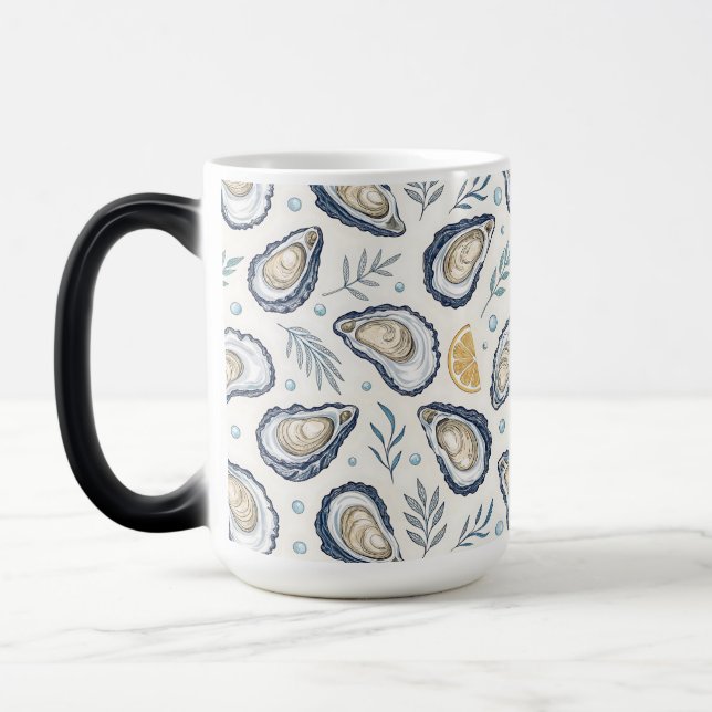 Elegant Marine Oysters Verwandlungstasse (Links)