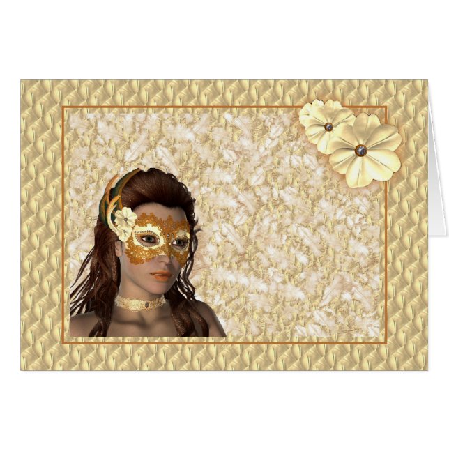 Elegant Masked Lady (Vorderseite (Horizontal))