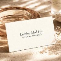 Elegant Med Spa Luxus-Markenimage Elfenbein