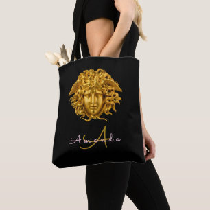 Elegant Medusa Script Haute Couture Chic Black
