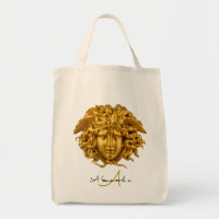 Elegant Medusa Script Haute Couture Chic Black