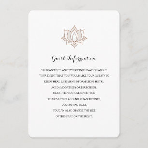 Elegant Mehndi Beilagen Karten