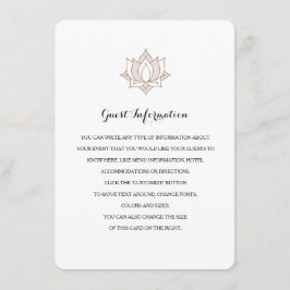 Elegant Mehndi Beilagen Karten