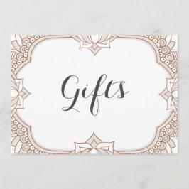 Elegant Mehndi Gifts Sign