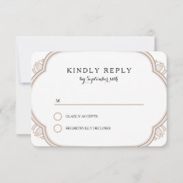 Elegant Mehndi uAwg RSVP Karte