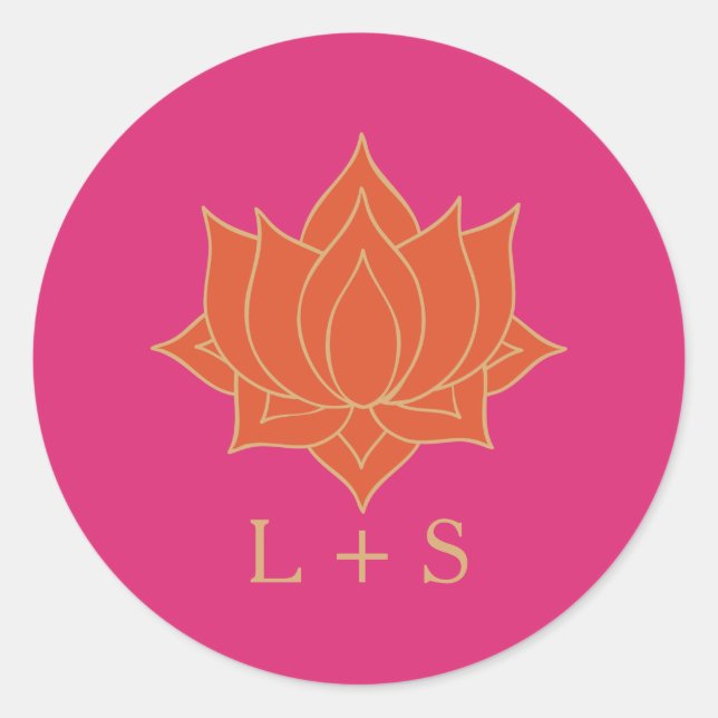 Elegant Mehndi Wedding Classic Round Sticker (Vorderseite)