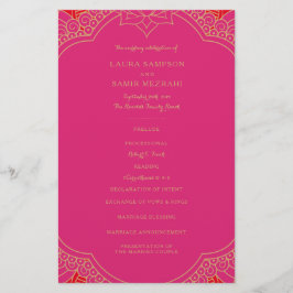 Elegant Mehndi Wedding Programs