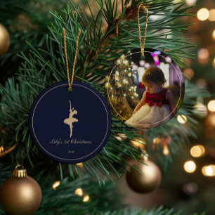 Elegant Mein erstes Weihnachten personalisierter S Keramik Ornament