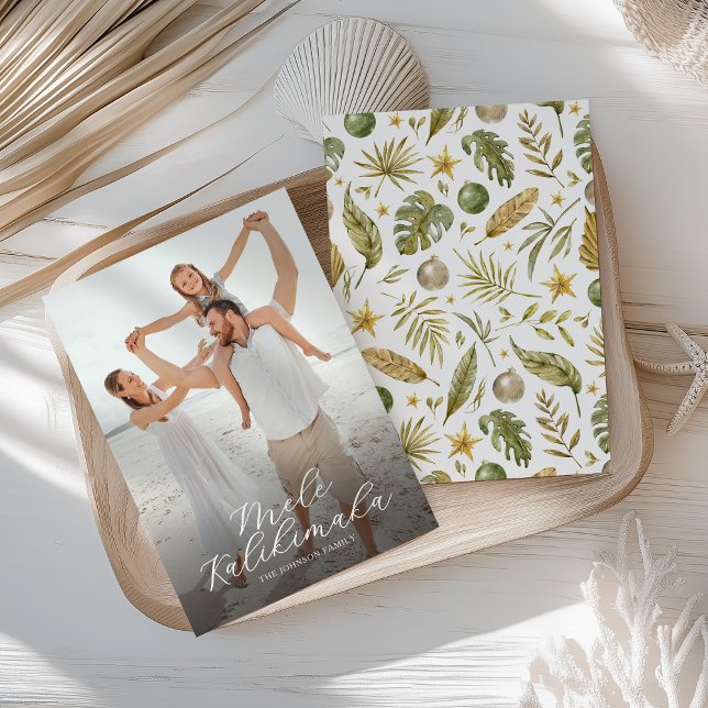 Elegant Mele Kalikimaka Foto Weihnachten (Von Creator hochgeladen)