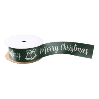 Elegant "Merry Christmas" Satinband