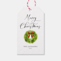 Elegant Merry Christmas Wreath