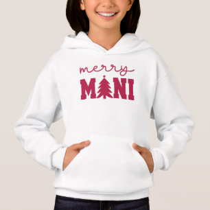 Elegant Merry Mini Christmas - Funny Holiday Girls Hoodie